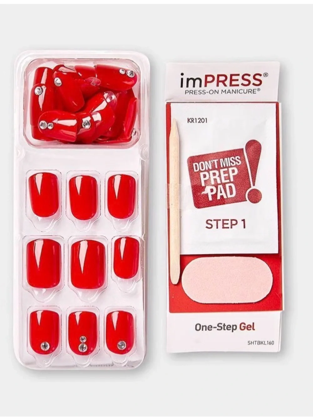 Set of 2 Nail Press-On Packaging